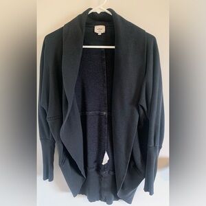 Wilfred Black Open Front Cardigan